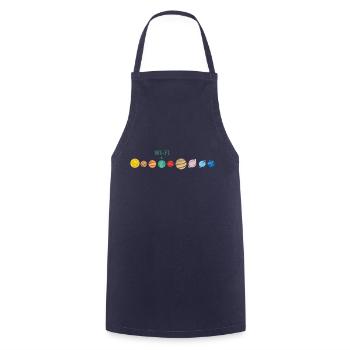 Wi-Fi in space - Cooking Apron - navy - Front - AI Model Male 185 dark (185cm)