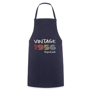 Millésime original 1956 | Cadeau d’anniversaire 1956 - Tablier de cuisine - marine - Devant - AI Model Male 185 dark (185cm)