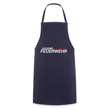 FEUERWEHR Modern - Jugend Feuerwehr FW11 - Kochschürze - Navy - Vorne - AI Model Male 185 dark (185cm)