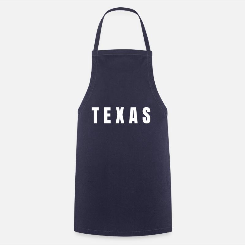 T E X A S, USA Texas City - Cooking Apron - navy