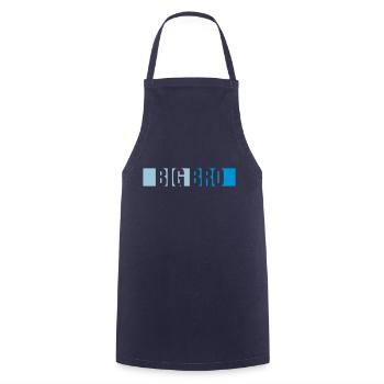 Big Bro Logo Bar - Tablier de cuisine - marine - Devant - AI Model Male 185 dark (185cm)