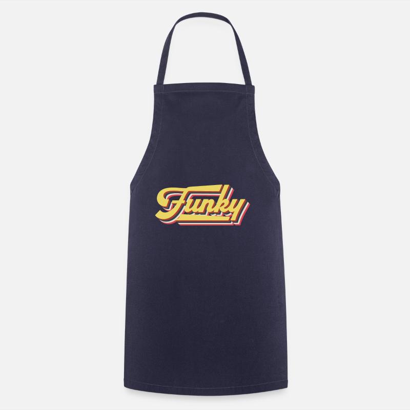 Rétro funky - Tablier de cuisine - marine