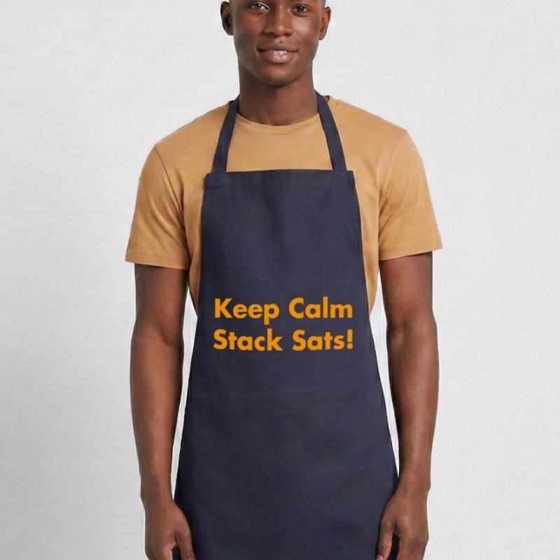 Keep Calm Stack Sats Cooking Apron