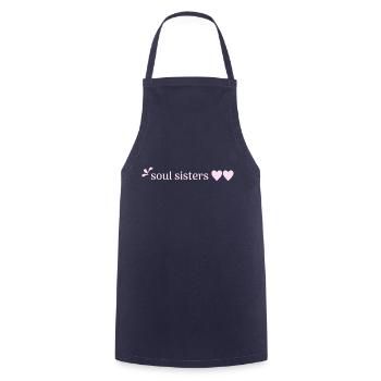 Friends - Soul Sisters - Cooking Apron - navy - Front - AI Model Male 185 dark (185cm)