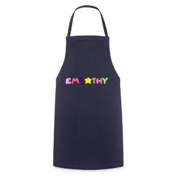 Empathy, positive thinking - Cooking Apron - navy - Front - AI Model Male 185 dark (185cm)