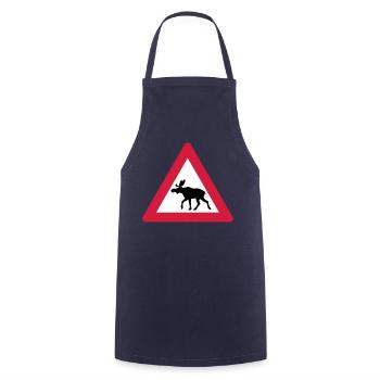 Warnung Moose Anmelden - Kochschürze - Navy - Vorne - AI Model Male 185 dark (185cm)