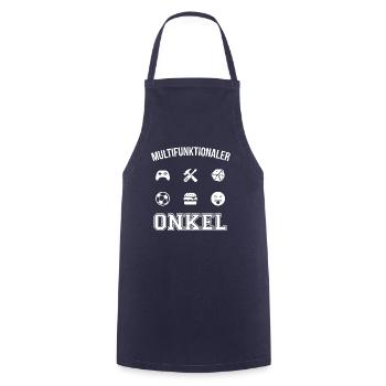 Multifunctional Uncle - Niece Nephew Gift - Cooking Apron - navy - Front - AI Model Male 185 dark (185cm)