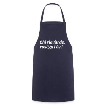 Who rìa tarde rosega i os - Cooking Apron - navy - Front - AI Model Male 185 dark (185cm)