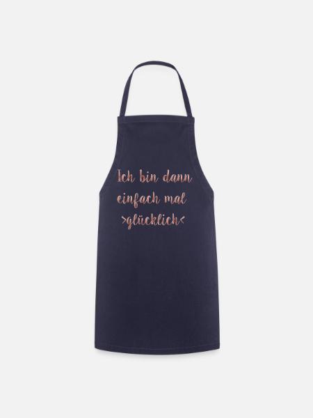 Ich bin dann mal glücklich - Kochschürze - Navy