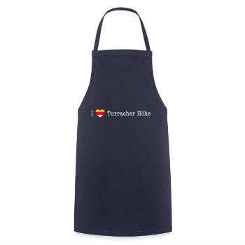 I love Turracher Höhe - "Carinthia Style" - Cooking Apron - navy - Front - AI Model Male 185 dark (185cm)