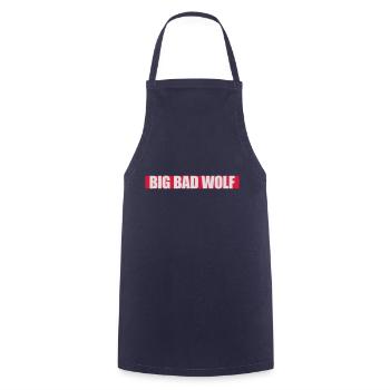 big bad wolf quote - Cooking Apron - navy - Front - AI Model Male 185 dark (185cm)