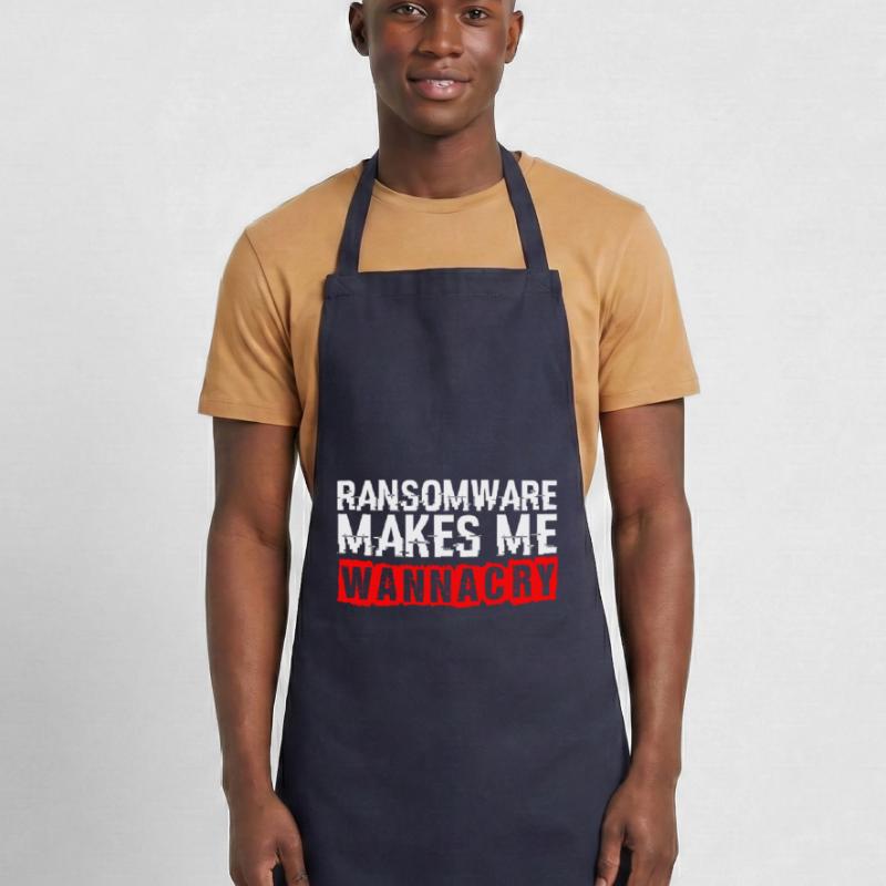 Ransomware Makes Me Cry Hacker Code Hackers Cooking Apron