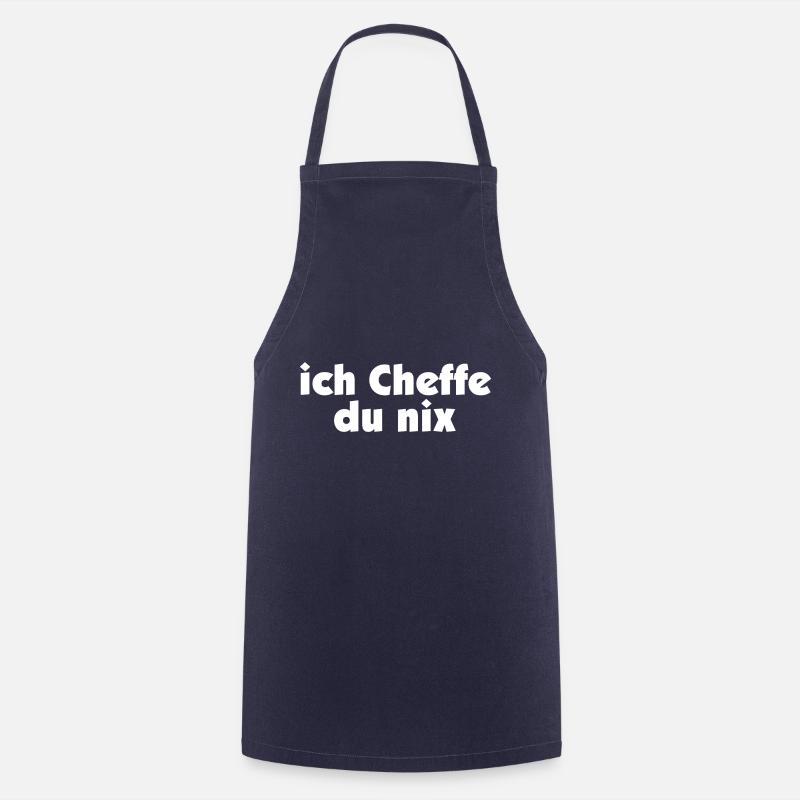 ich Scheffe, ich Cheffe, ich Chef - Kochschürze - Navy