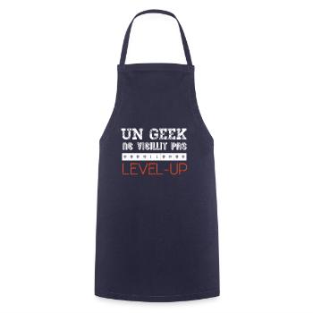 Un geek ne vieillit pas il level up - Tablier de cuisine - marine - Devant - AI Model Male 185 dark (185cm)