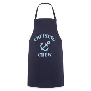 Cruising Crew (Crew Complement / Anchor) - Cooking Apron - navy - Front - AI Model Male 185 dark (185cm)