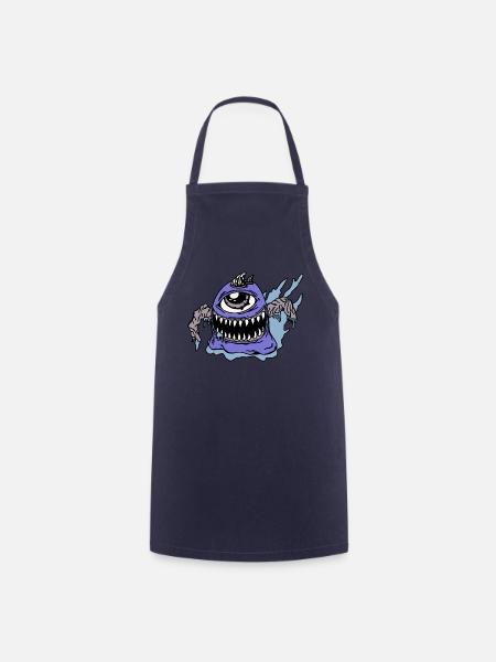 Monster - Kochschürze - Navy