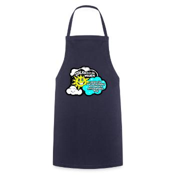Stalkers are like clouds... - Cooking Apron - navy - Front - AI Model Male 185 dark (185cm)