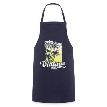 This legend was born in 1962 Birthday Retro - Cooking Apron - navy - Front - AI Model Male 185 dark (185cm)