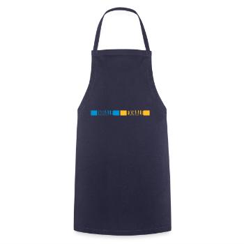 inhale exhale yoga quote - Cooking Apron - navy - Front - AI Model Male 185 dark (185cm)