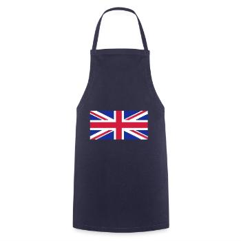 Union Pixel Jack UK Flag - Cooking Apron - navy - Front - AI Model Male 185 dark (185cm)