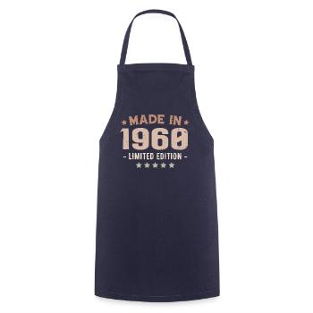 Made in 1960's Vintage 1960's Anniversary Gift - Cooking Apron - navy - Front - AI Model Male 185 dark (185cm)