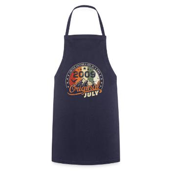 2009 July 2009 Shirt Birthday 2009 Gift - Cooking Apron - navy - Front - AI Model Male 185 dark (185cm)