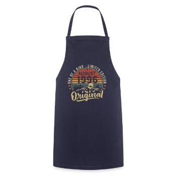 August 1996 Birthday Gift 1996 Legends August - Cooking Apron - navy - Front - AI Model Male 185 dark (185cm)