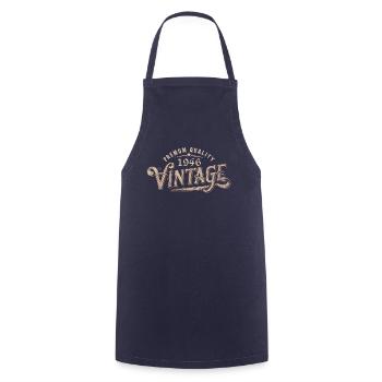 1946 Vintage 1946 Retro 1946 Birthday Gift - Cooking Apron - navy - Front - AI Model Male 185 dark (185cm)