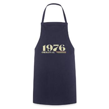 Original 1976 Jahrgang 1976 Geburtstag 1976 Retro - Kochschürze - Navy - Vorne - AI Model Male 185 dark (185cm)
