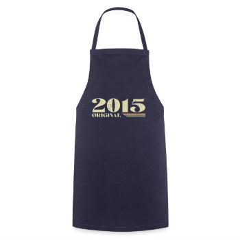 Original 2015 Vintage 2015 Retro Anniversary 2015 - Cooking Apron - navy - Front - AI Model Male 185 dark (185cm)