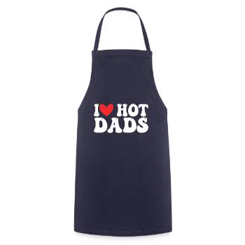 L’amour de papa chaud - Tablier de cuisine - marine - Devant - AI Model Male 185 dark (185cm)