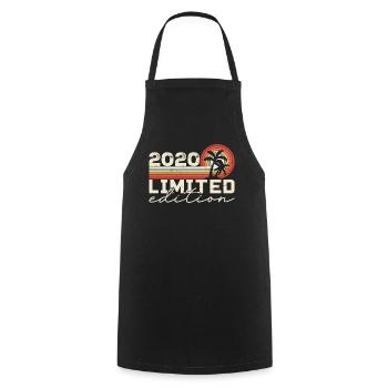 Vintage 2020 Retro 2020 Anniversary Gift - Cooking Apron - black - Front - AI Model Male 185 dark (185cm)