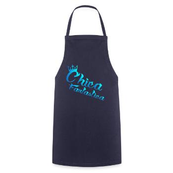 Chica Fantastica dos-santos-fashion - Kochschürze - Navy - Vorne - AI Model Male 185 dark (185cm)