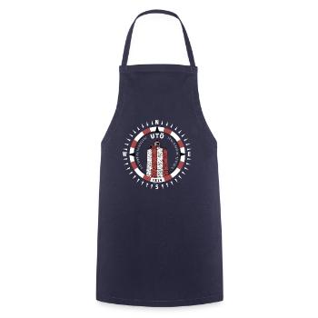 UTÖ LIGHTHOUSE Compass - Textiles and Gifts - Cooking Apron - navy - Front - AI Model Male 185 dark (185cm)