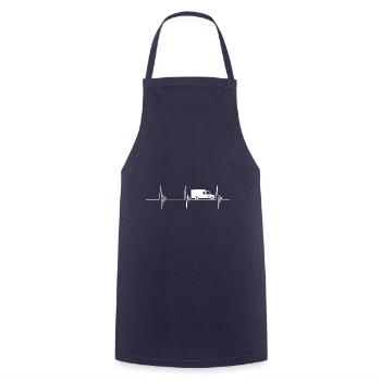 Krankenwagen Puls Notarzt Geschenk Medizin - Kochschürze - Navy - Vorne - AI Model Male 185 dark (185cm)