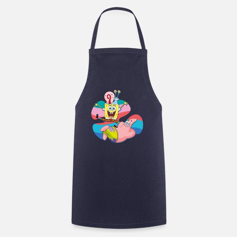 Bob l'Éponge Spongebob Patrick Gary l'Escargot - Tablier de cuisine - marine