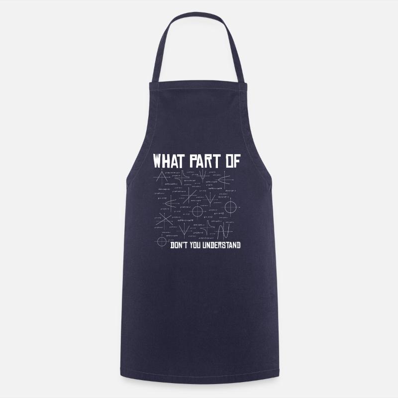 Math math teacher student saying gift - Cooking Apron - navy