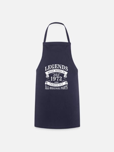 July 1972 - 50th birthday gift. Awesome. - Cooking Apron - navy