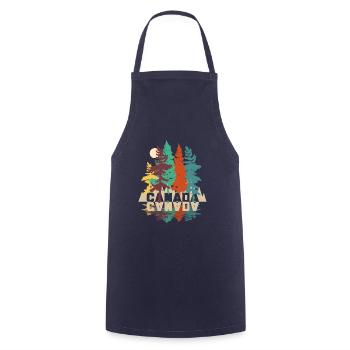 Canada - Cooking Apron - navy - Front - AI Model Male 185 dark (185cm)