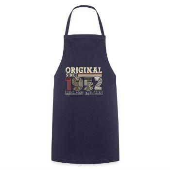 Original since 1952 vintage birthday gift - Cooking Apron - navy - Front - AI Model Male 185 dark (185cm)