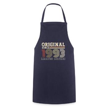 Original seit 1993 Jahrgang Geburtstag Geschenk - Kochschürze - Navy - Vorne - AI Model Male 185 dark (185cm)
