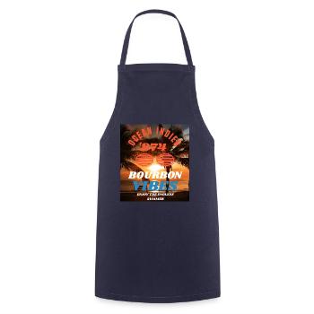 OCEAN INDIAN 974, BOURBON VIBES - Tablier de cuisine - marine - Devant - AI Model Male 185 dark (185cm)