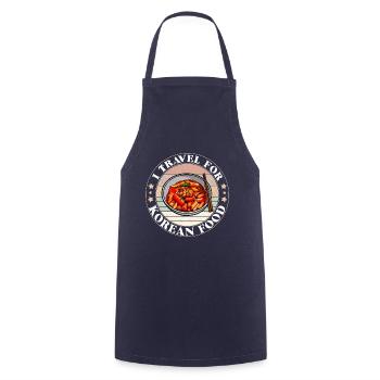 bibimbap ramen rice bowl korean cuisine kimchi - Cooking Apron - navy - Front - AI Model Male 185 dark (185cm)