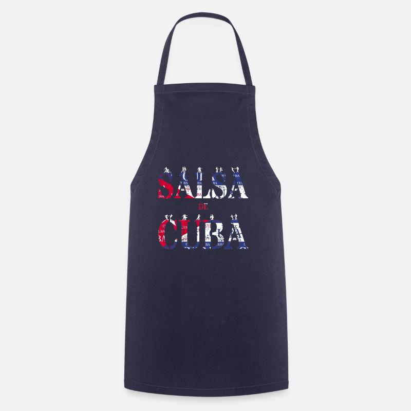 Salsa de Cuba | Cuba Cuban Dance - Cooking Apron - navy
