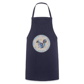 autumn 57 e 262 - Cooking Apron - navy - Front - AI Model Male 185 dark (185cm)