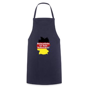 Heimatliebe ist kein Verbrechen Deutschland - Kochschürze - Navy - Vorne - AI Model Male 185 dark (185cm)
