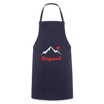 Bergmädl Liebe Herz Wandern Geschenk - Kochschürze - Navy - Vorne - AI Model Male 185 dark (185cm)