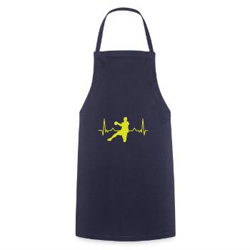 Handball Player Pulse Trainer Hobby Sport Cadeau - Tablier de cuisine - marine - Devant - AI Model Male 185 dark (185cm)