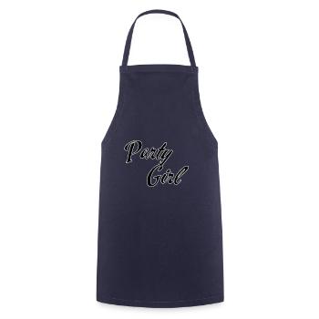 Fille de fête - Tablier de cuisine - marine - Devant - AI Model Male 185 dark (185cm)