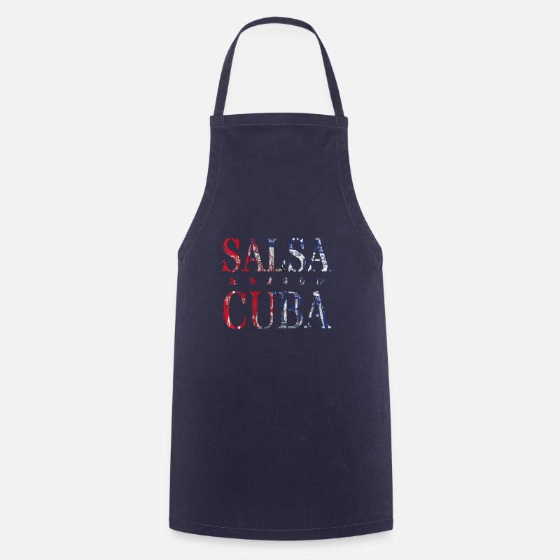Salsa Cuba | Cuba Cuban Dance - Cooking Apron - navy